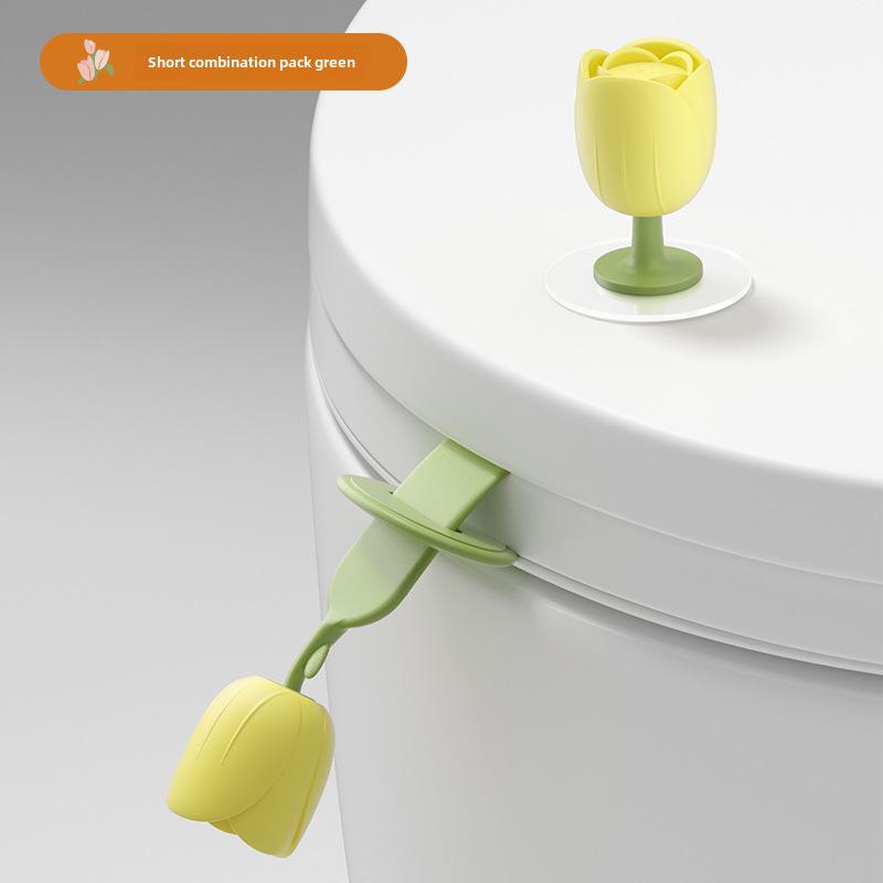 Poignée de levage de couvercle de toilette anti-salissure créative
