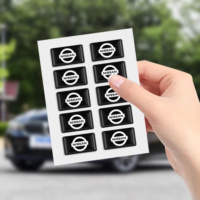 New Car 3D Epoxy Interior Stickers Decorative Decals Accessorie For Nissan Nismo Tiida Teana Skyline Juke X-trail Almera Qashqai