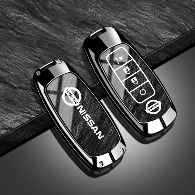 

Metal Car Key Case Cover Shell Remote Accessory for Nissan Rouge Kicks Pathfinder j12 Ariya Altima Rogue Qashqai Bluebird Sylphy