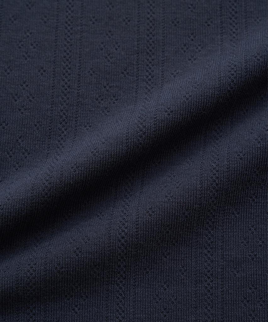 Deobanes Lois Ribbed Logo Tank Top_Navy