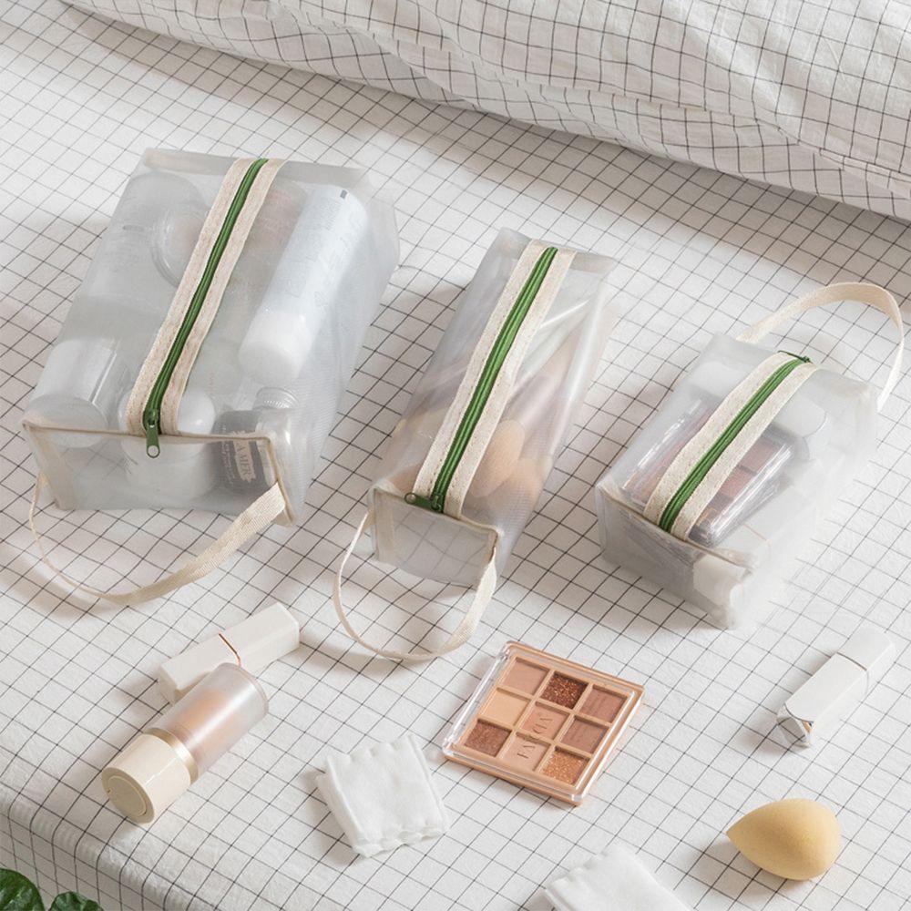 Zipper Storage bag Makeup Brushes Mesh Makeup Bags Cosmetic Bag Make Up Box Toiletry bags