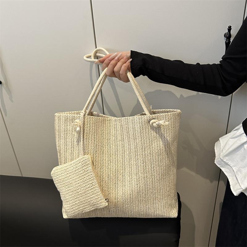 Personalized Leisure Commuter Tote Bag Summer Fashion Simple Shoulder Bag Trend Large Capacity Handbag