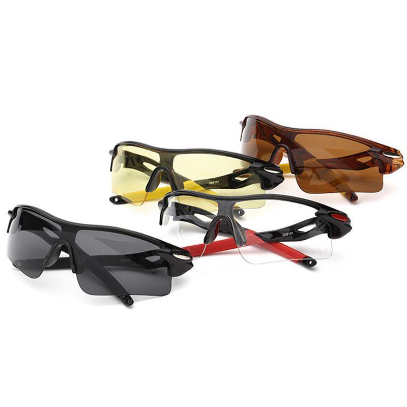 Stylish Black Red White Cycling Goggles Featuring Comfortable Uv400 Lens Technology