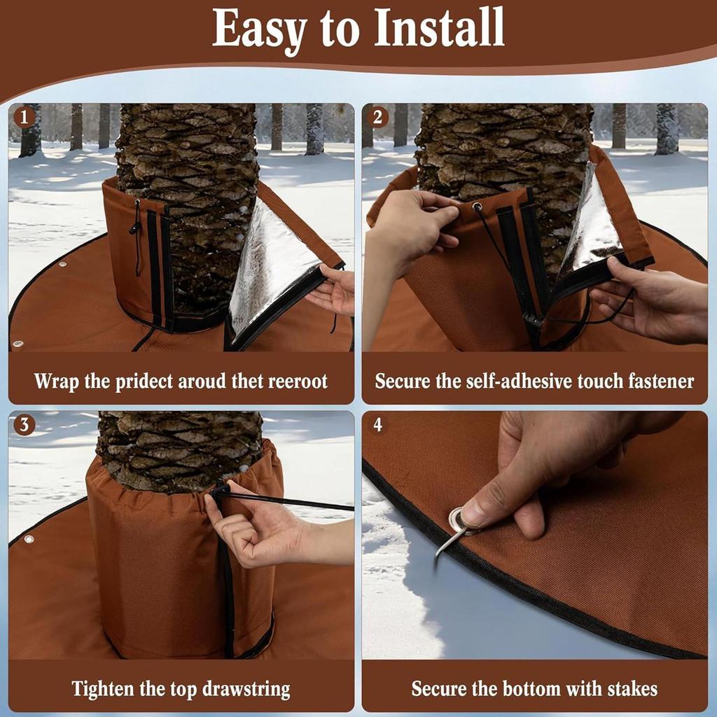 Palm Tree Root Cover Trunk Frost Barrier Guard Plant Root Frost Protection For Winter Outdoor Backyard Lawn Garden Landscape