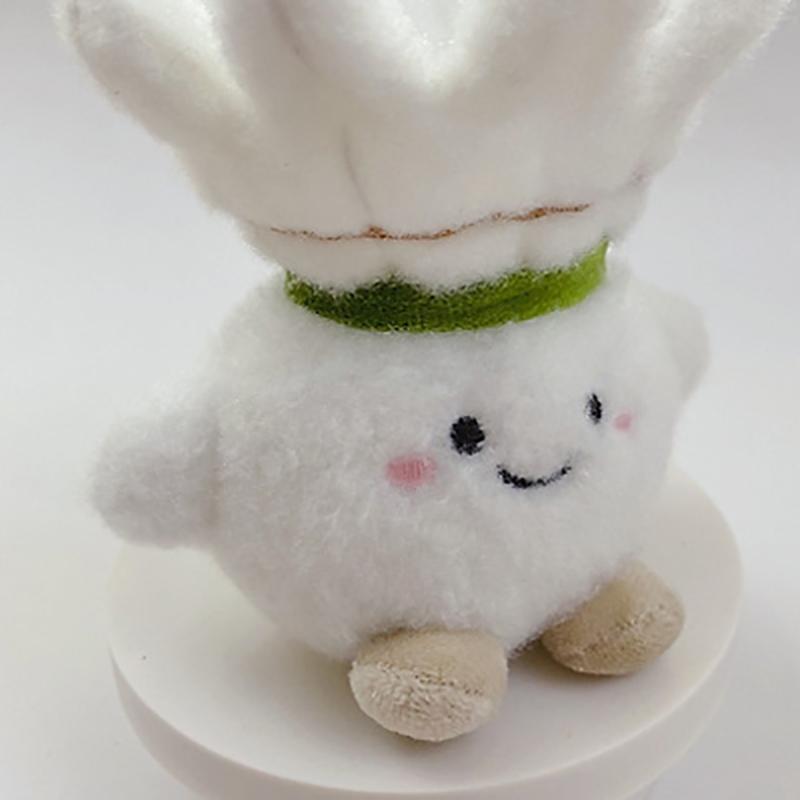 1 Stück Kreativer Anhänger Niedlicher Cartoon Badminton Schlüsselanhänger Weich mit Baumwolle gefüllt Plüschpuppe Rucksackdekoration Feiertags-Geburtstagsgeschenk