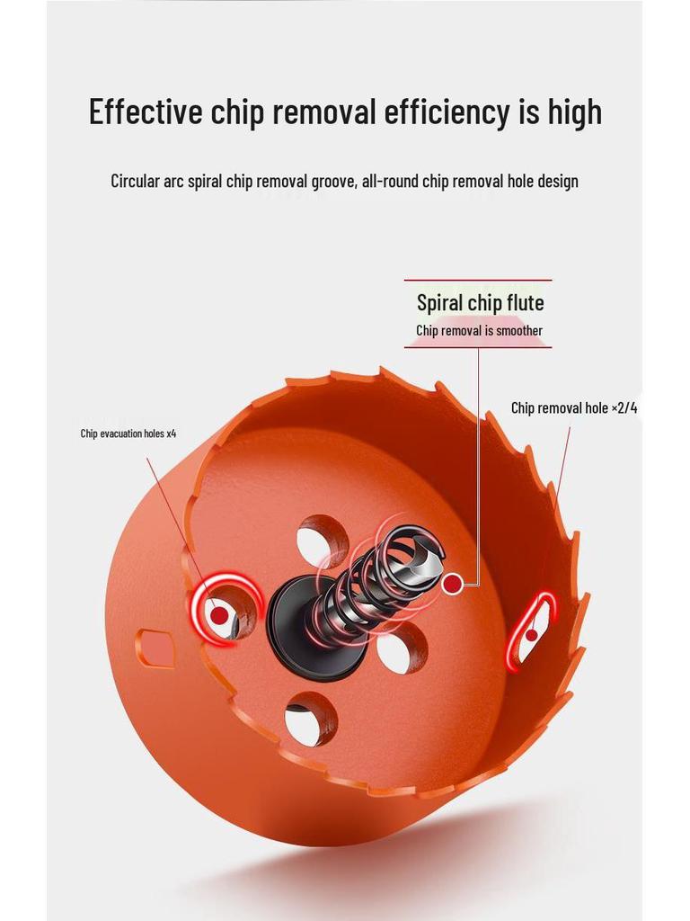 High-Quality 75mm Wood & Plasterboard Hole Saw Drill Bit for Downlights