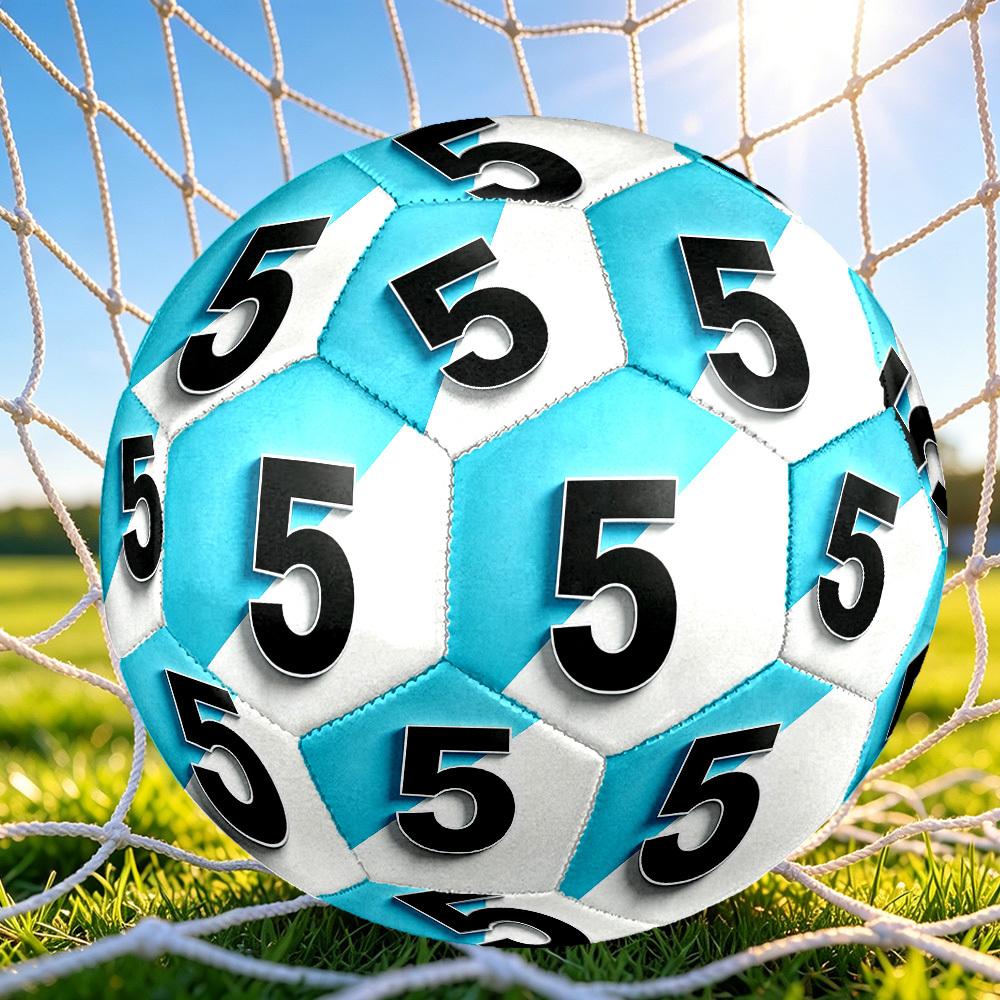 1pc Size 5 Number Five Soccer Ball, Professional Match/Training Ball, Suitable for Indoor and Outdoor Sports Games. Y62796