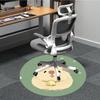 1pc Reindeer Plush Toy Chair Carpet for Office Non Slip, Lightweight, Machine Washable Rug for Office Holiday Decor