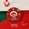 Portable Cartoon Christmas Mirror - Compact Cute Makeup Gift for Students