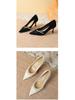 Knotted Pearl Xiuhe Bridal Shoes: Women's Silk Sheepskin High Heel Stilettos with Pointed Toe