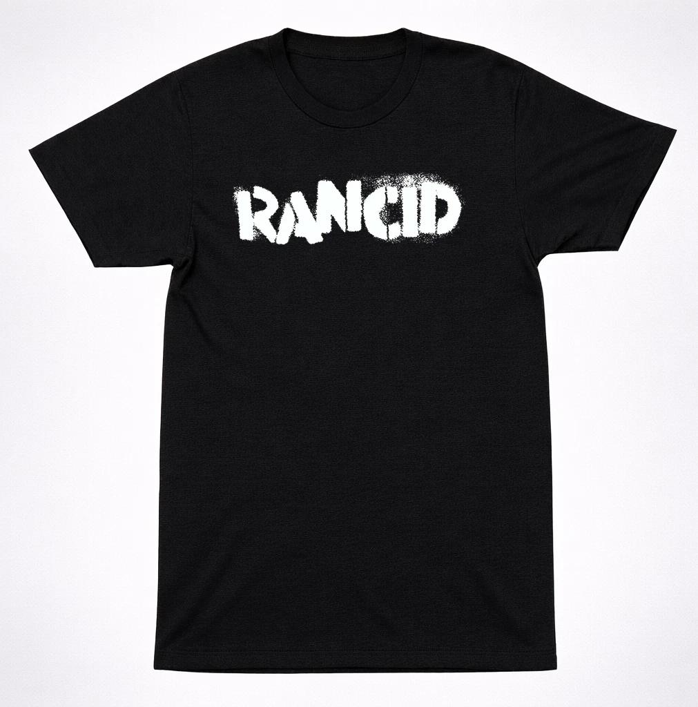 Rancid Punk Rock Logo T-Shirt – Classic Street Punk Band Graphic Tee Black 4XL