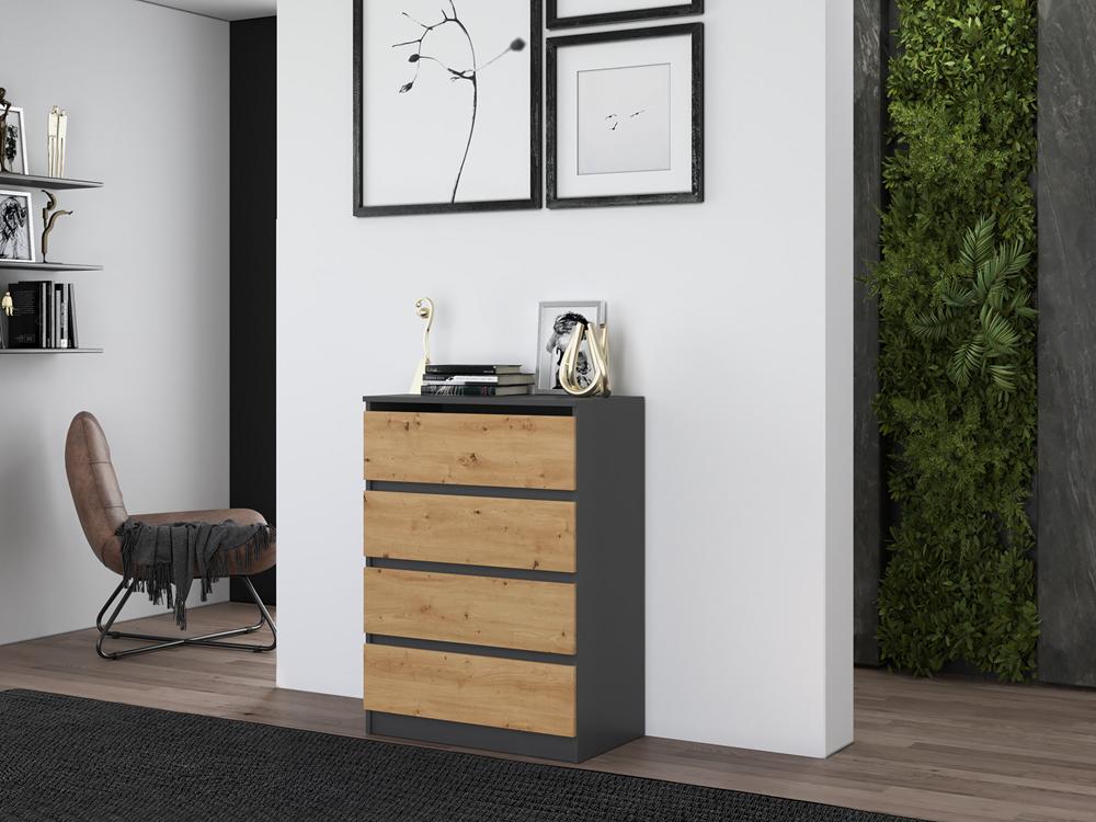 Malwa M4 70 Chest Of Drawers - Anthracite / Artisan