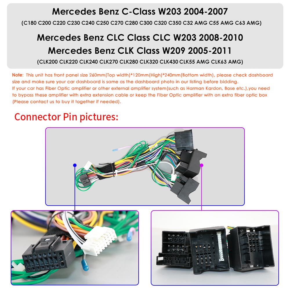 OSSURET 8'' 7862 AI 2din Android Auto-Multimedia-Player für Mercedes Benz C-Klasse W203 W209 C180 W219 2004 - 2011 GPS Carplay Auto Intelligent 4G RDS