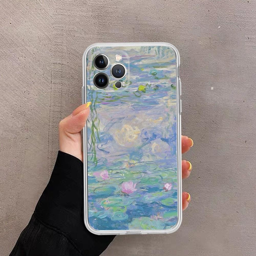 Claude Monet Phone Case For IPhone 16 15 14 13 12 Mini 11 Pro XS Max X XR SE 6 7 8 Plus Soft Silicone Cover