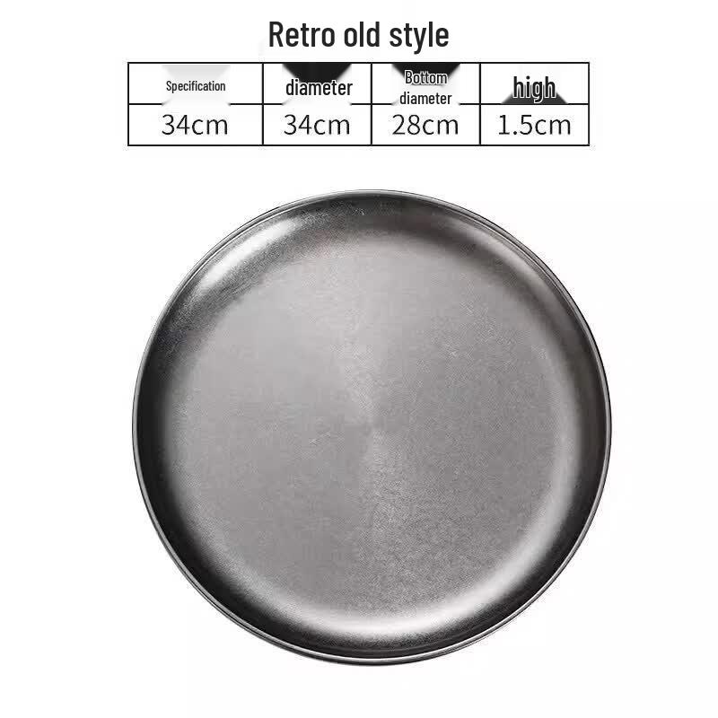 Melamine Korean Style Round Serving Plate