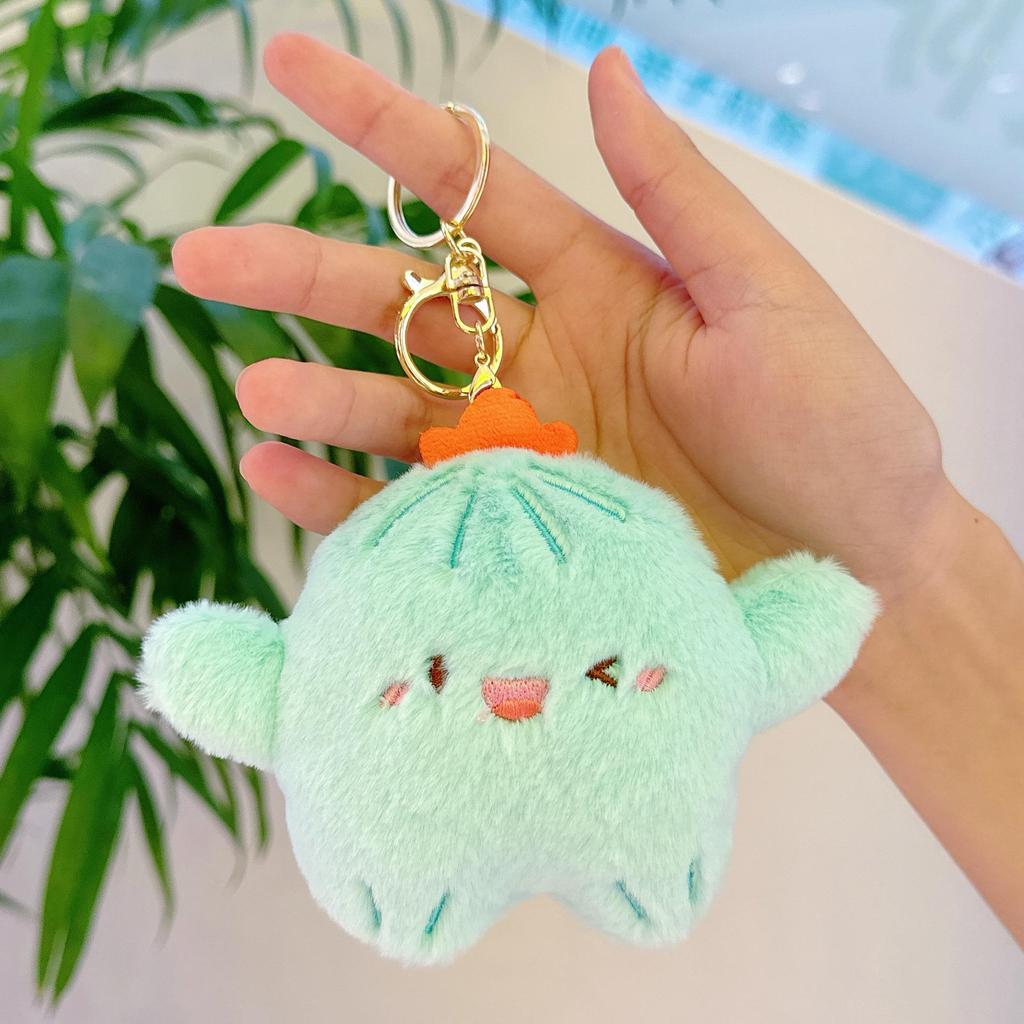 Cute Cactus Keychain Plush Toy - Small Pendant & Backpack Decoration