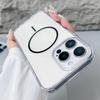 KEYSION HD Transparent Magnetic Wireless Charge Phone Case for MagSafe for iPhone 11 12 Pro Max Hard Clear Cover