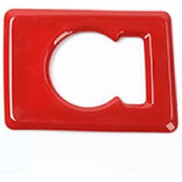 ABS Red Full Interior Decorative Cover Trim Sticker Compatible with Ford F150 2015-2020 (4pcs/Set Inner Door Handle Under Decorative Strip)