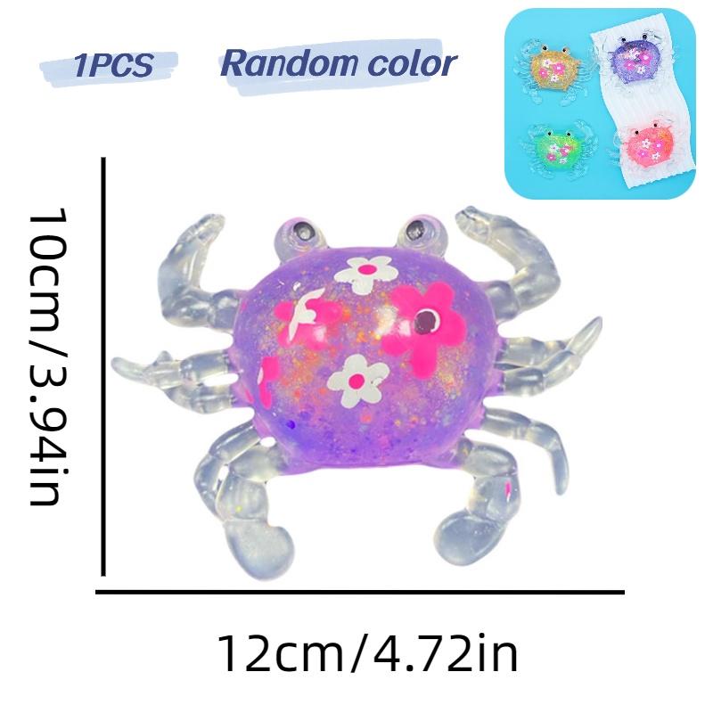 

Large Flower Crab Malt Sugar Squeeze Toy Fun Stress Relief Ball For All Ages