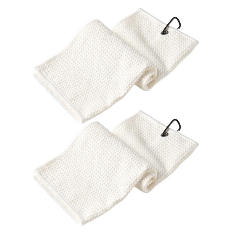

Fast Drying Golf Towel Sturdy Polyester Materials Easy Cleaning for Any Weather Conditions белый