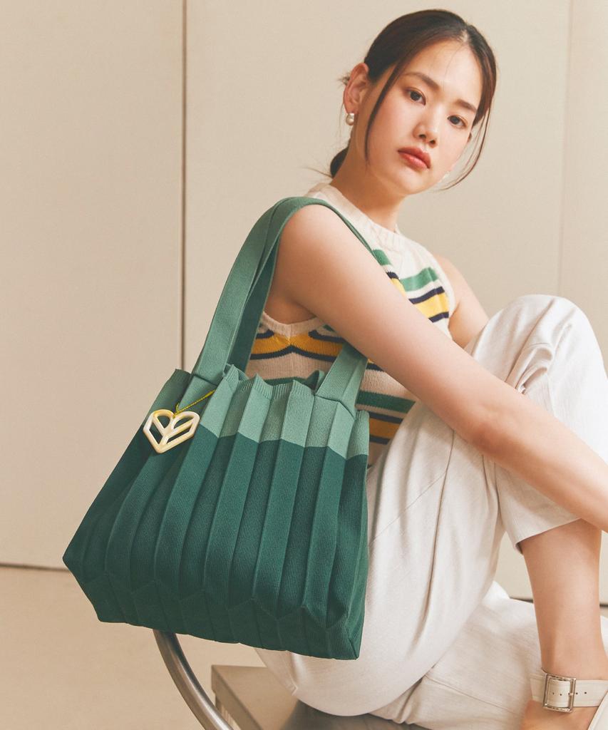 Pleatsmama Two-Way Shopper Bag Olive