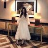 2026 Summer New European and American French Gentle Wind Waist Mesh Super Fairy Sweet Dress Women