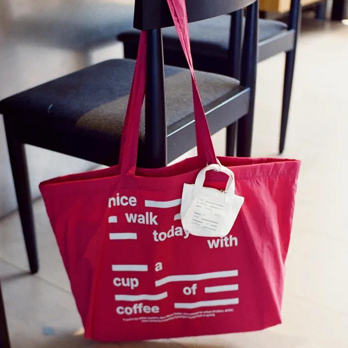 Nice Walk Today Eco Bag_Pink