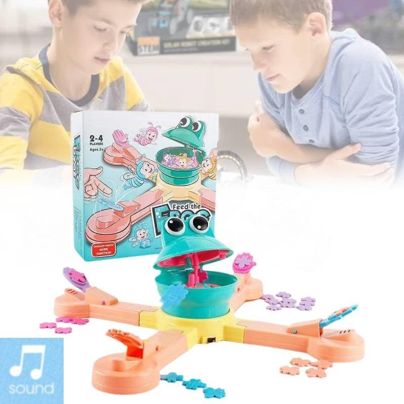 Colorful Electric Frog Adventure Game For Fun Interactive Dinosaur Feeding Play