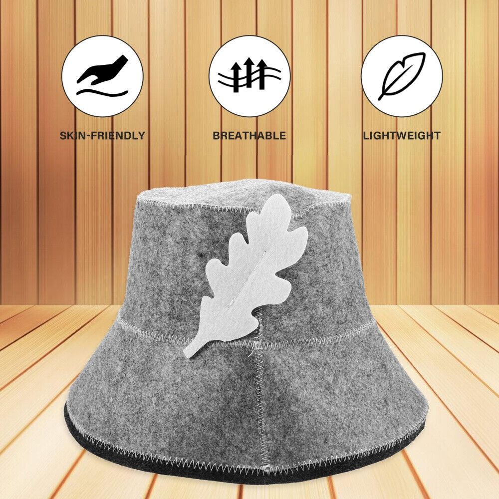 Soft Fisherman's Felt Sauna Hat Felt Water Absorption Sauna Hat Fashion Felt Sauna Hat Sauna