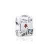 Fits Original Fashion Bracelet Necklace 925 Sterling Silver Cup Cat Charms Bead Women 925 Silver Pendant Diy Jewelry Kit