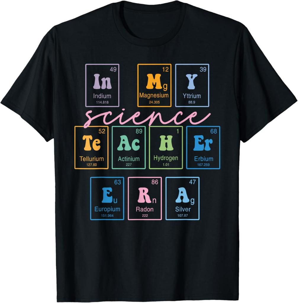 Funny Gift Science Teacher Chemistry Biology Physics Teacher Student TShirt Men Clothing Cotton Printed Streetwear Harajuku