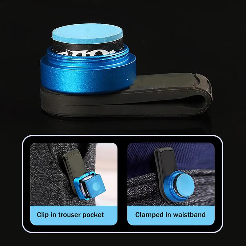 Pool Chalk Holder Aluminum Billiard Chalk Storage Metal Box Billiard Cue Snooker Sports Pool Chalk Case Accessories