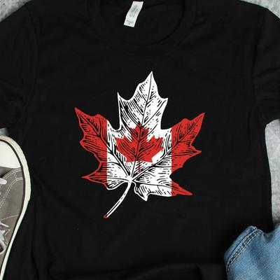 Kanadische Flagge Ahornblatt Hemd, Kanada Hemden, Kanada Geschenke, Kanadische Wurzeln Erbe Geschenk T-Shirt