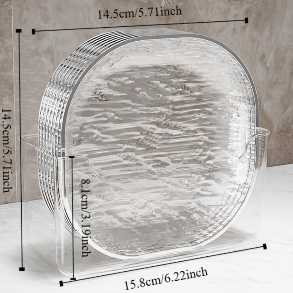 Plastic Candy Plate Transparent Dinner Plate Easy To Clean Fruit Plate  Kitchen