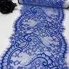 Dentelle Chantilly Française 1,5 m x 22 cm, Bleu Marine Non Extensible Bordure Dentelle à Cils Tissu pour Couture, Soutien-gorge, Sous-vêtements, Lingerie, Robe, Vêtement, Loisirs Créatifs