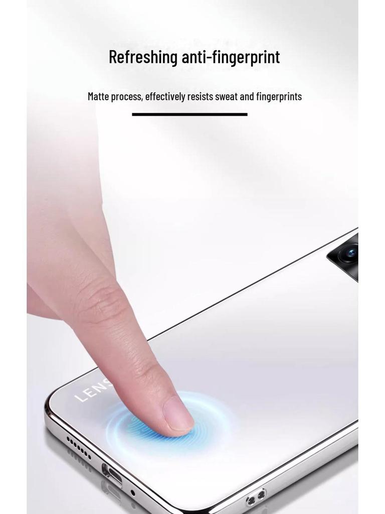 Ultra-Thin Frosted Business Case for iQOO Neo8/9S Pro – Electroplated, All-Inclusive Protection