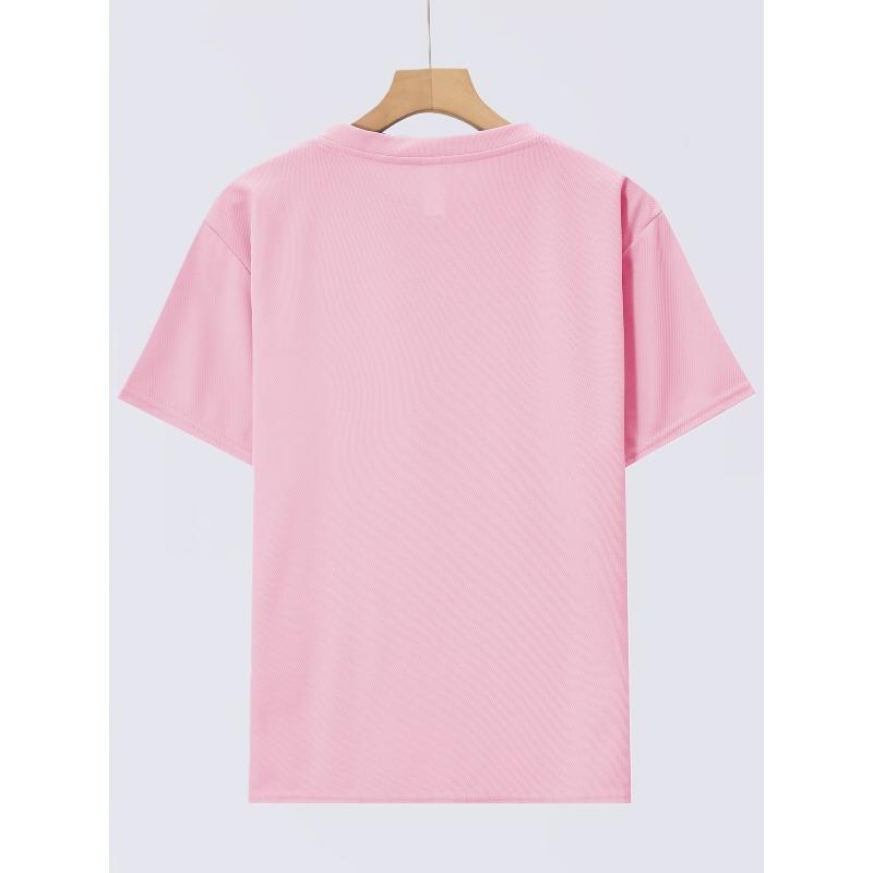 Europäische Größen Niedliches Kurzarm-T-Shirt für Mädchen, BFF Forever Vintage Pastell Herz, Weich und Süß, für Frühling/Sommer, Freundschaftsthema