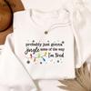 Christmas Jingle Song Sweatshirt Women Men Probably Just Gonna Jingle Christmas Hoodie Funny Holiday Xmas Long Sleeve Clothes