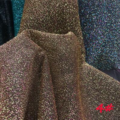 2 Yards Bastelbedarf Hintergrund Bühnenshow Kleidung Hochzeitsdekoration Zubehör Mehrfarbig Modekleid Lurex Glitzerstoff