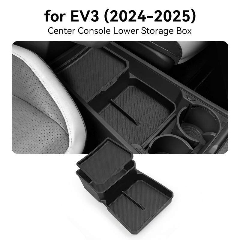 For 24-25 Kia EV3 central control lower storage box for storing automotive supplies