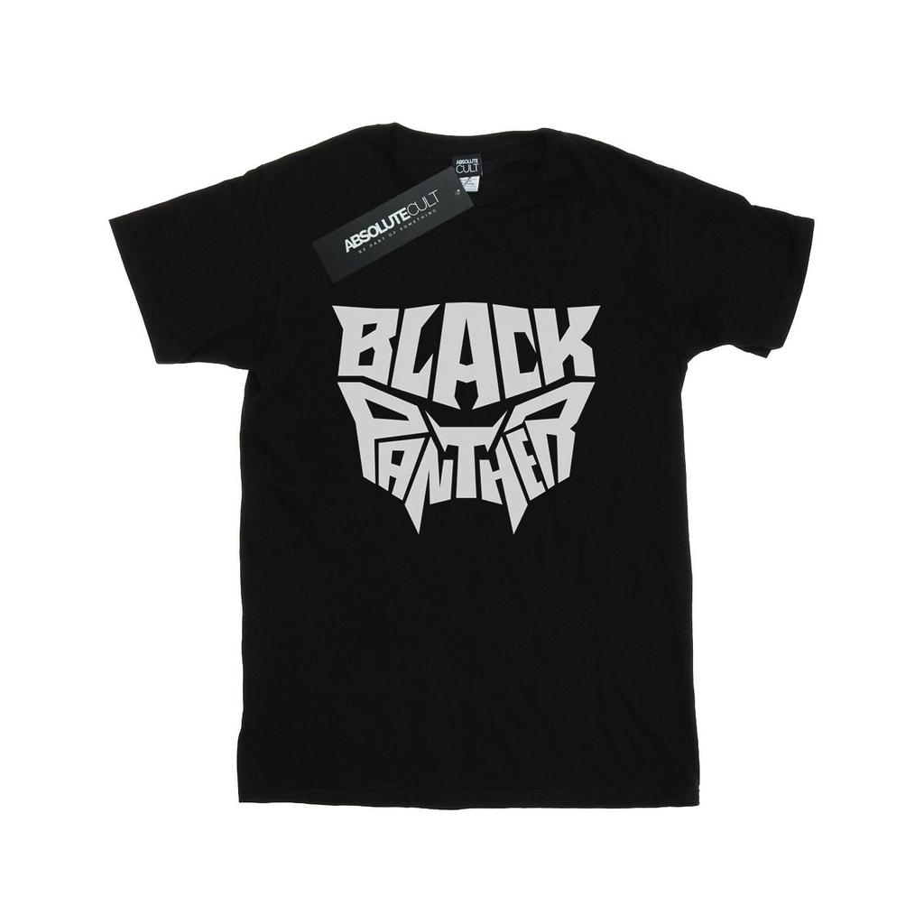 Marvel Mens Black Panther Worded Emblem T-Shirt