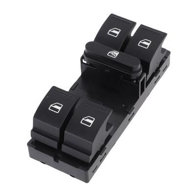 Spínač elektrického sťahovania okna 7L6959857D Čierny Hlavný spínač ovládania elektrického sťahovania okna Náhrada pre TDI VR6 V6 V8