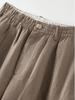 Women's Linen Wide-Leg High-End Curve Pants, Breathable Elastic Waist, Spring/Summer Style