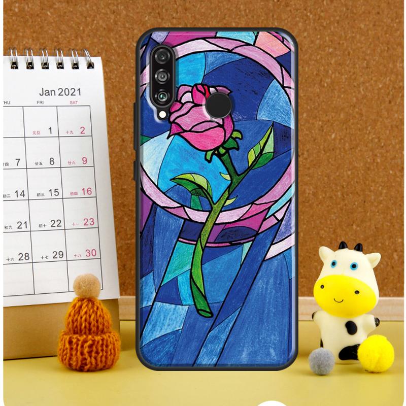 Stained Glass Rose Galaxys Case For Huawei Nova Y70 Y60 Y61 Y91 Y90 10 9 SE 5T 7i 8i 11i 11 P20 P40 Lite P30 Pro Cover