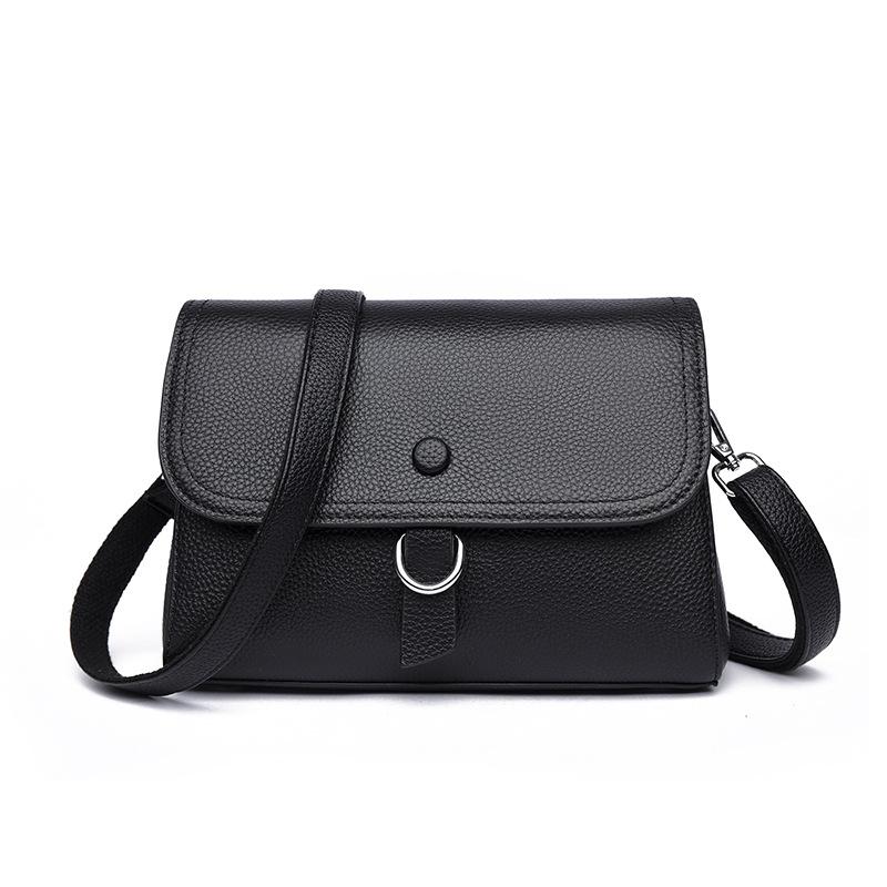 

Fashion Small Square Crossbody Bag First Layer Leather Light Luxury Genuine Leather Women s Handbag Simple Shoulder Bag