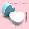 Dual-Sided Heart-Shaped Nail File Sponge Block - High Elasticity and Polishing