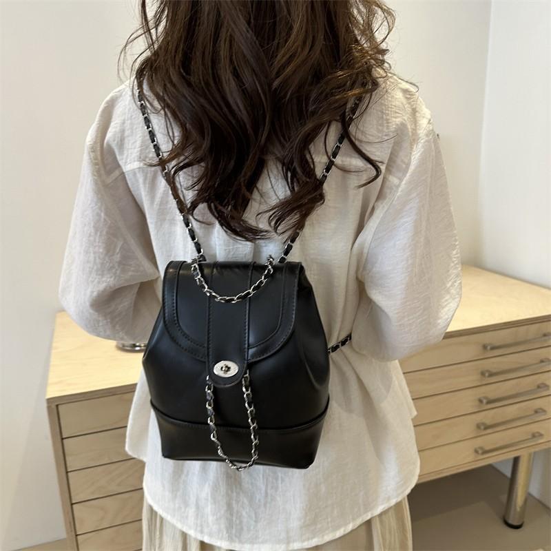 Schoolbag Korean Version Niche Design Backpack for Women's Summer New Trendy Small Fragrant Style Portable Travel Backpack