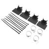 4 Sets Swimming Pool Pipe Holder Prevent Pipe Slip Cable Ties Stainless Steel Hose Clamp Swimming