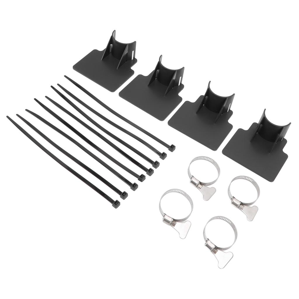 4 Sets Swimming Pool Pipe Holder Prevent Pipe Slip Cable Ties Stainless Steel Hose Clamp Swimming