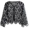 Bead Sequins Detailed Shawl Scarf for Special Occasion Unique Sequined Accessory for Trendy Outfits
